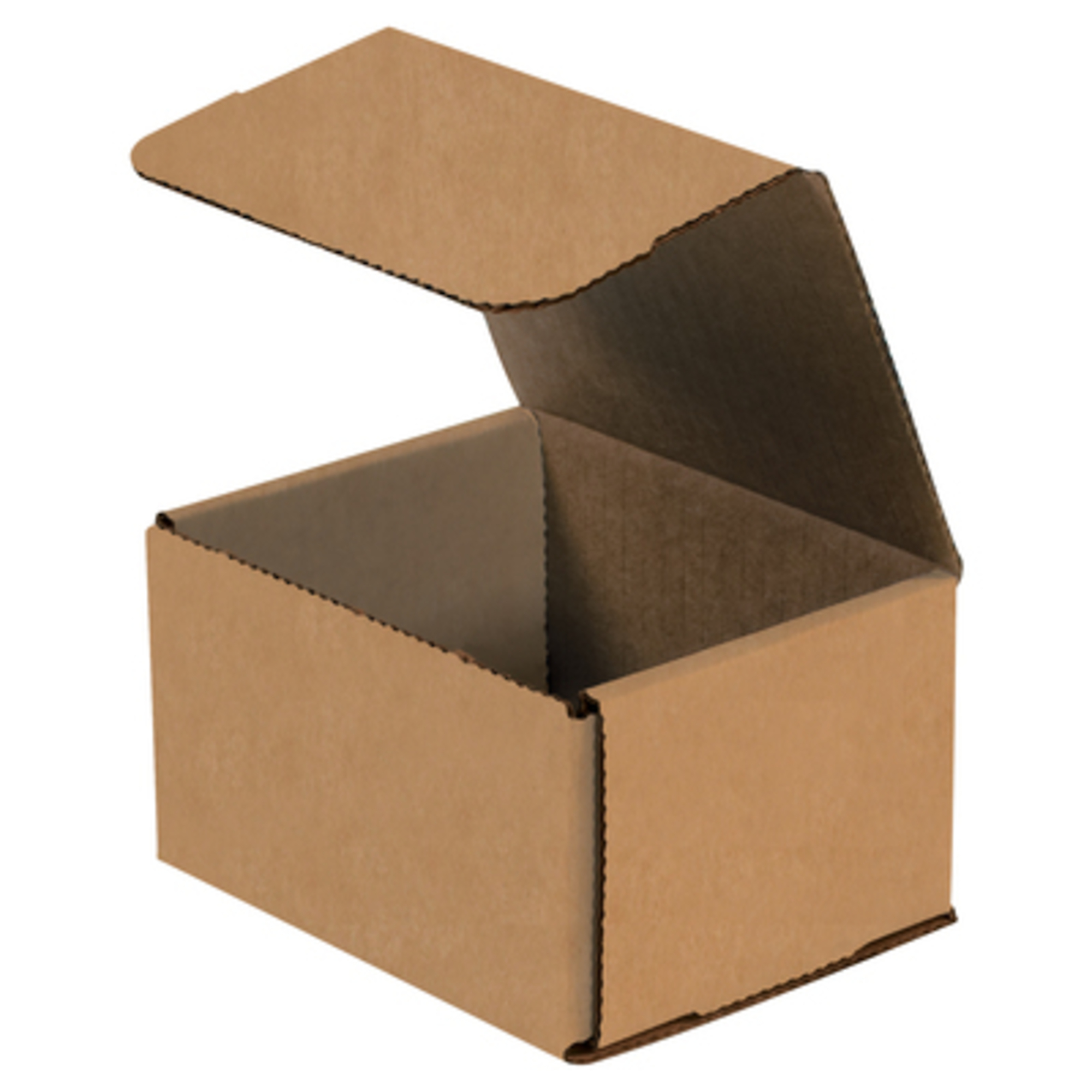 Stock Packaging Kraft Corrugated Boxes — 5in. x 4in. x 3in., 50 Pcs, Model# M543K